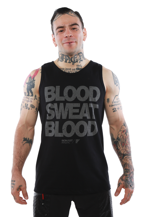 Iron Fist Athletics Mens Blood Sweat Blood Tank M