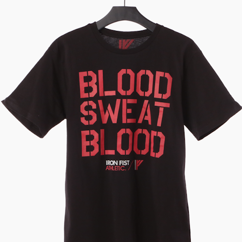 Iron Fist Athletics Mens Sweat Blood Tee L