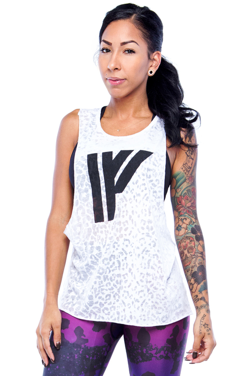 IFA Womens Seeing Spots Burnout Muscle Tank S