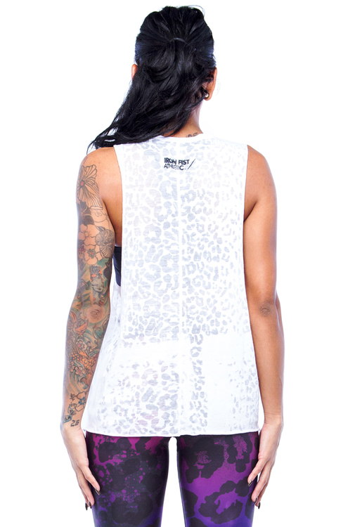 IFA Womens Seeing Spots Burnout Muscle Tank S