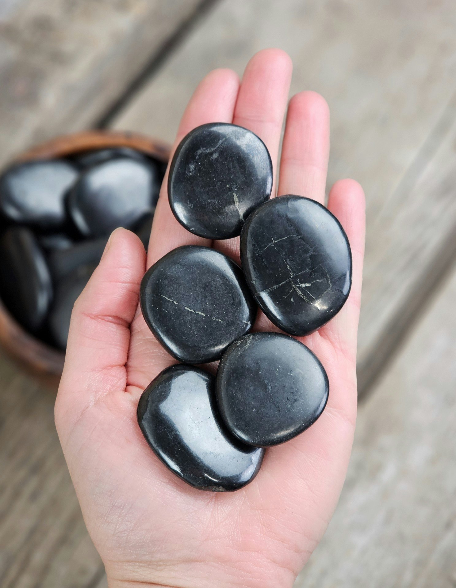 Shungit platta, touchstone -30% fynd mindre storlek