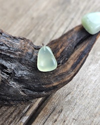 New Jade trumlad, silverpläterat hänge -60% fynd ojämna/jack/sprickor