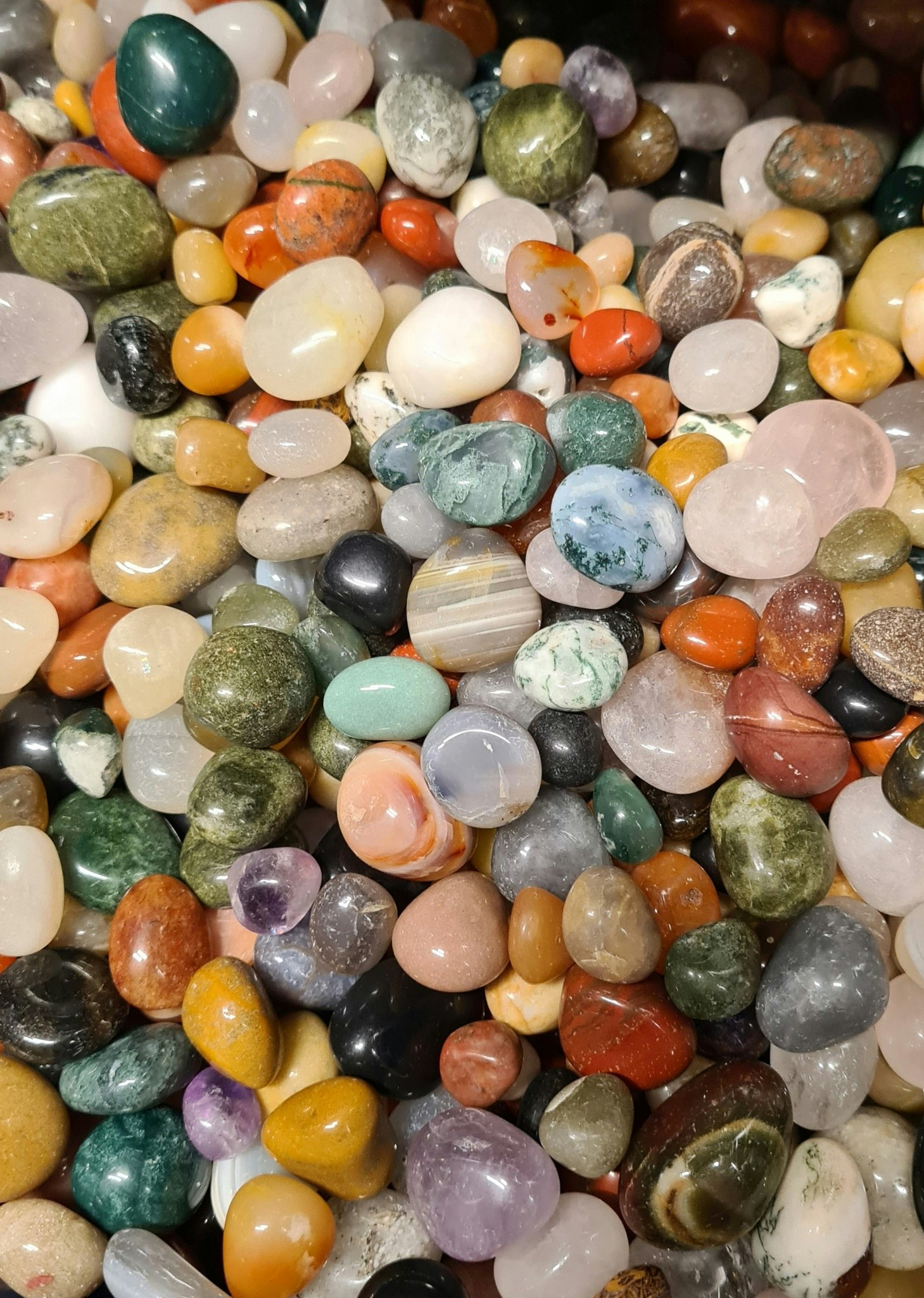 Mega-mix med trumlade stenar (500 gram)