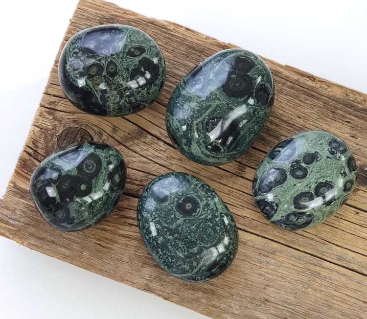 Kambaba Jaspis, extra stor touchstone