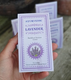 Ayurvedic - Lavender, rökelsekoner backflow