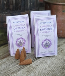 Ayurvedic - Lavender, rökelsekoner backflow