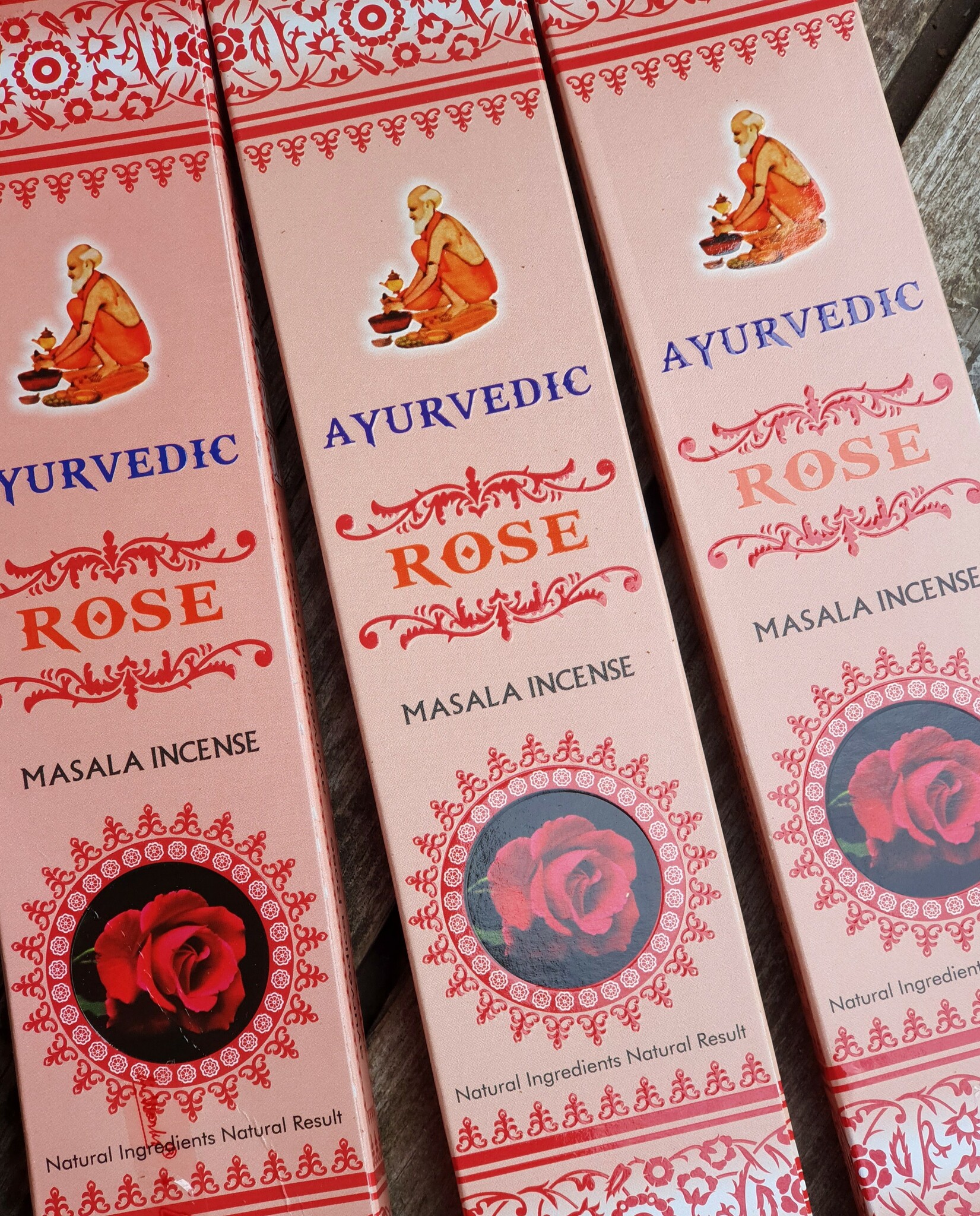 Ayurvedic - Rose, rökelsepinnar