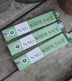 Vijayshree - Golden Nag White Sage, rökelsepinnar