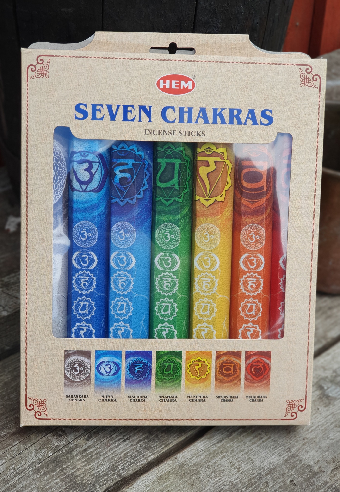 HEM - Presentförpackning Seven Chakras, rökelsepinnar
