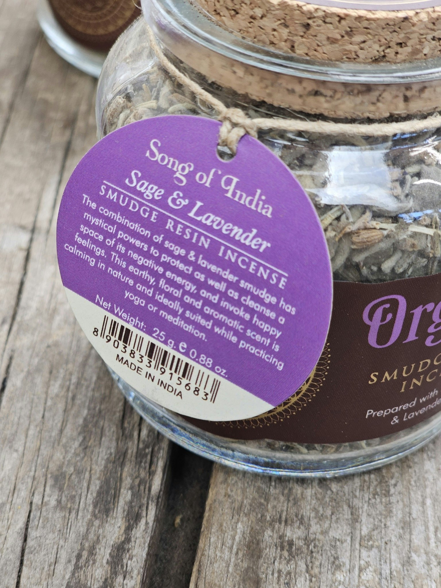 Song Of India - Sage & lavender, smudge resin