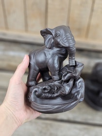 Rökelsehållare för backflow-koner, stor Elefant