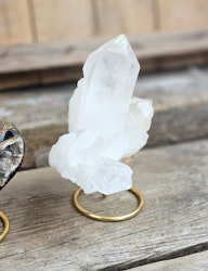 Metallställning för kristaller/fossiler, guld