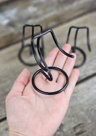 Metallställning för kristaller, svart