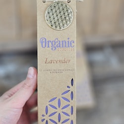 Song Of India - Organic Lavender, Jumbo rökelsekoner