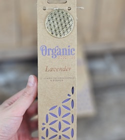 Song Of India - Organic Lavender, Jumbo rökelsekoner
