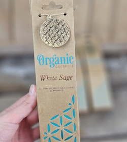 Song Of India - Organic White Sage, Jumbo rökelsekoner