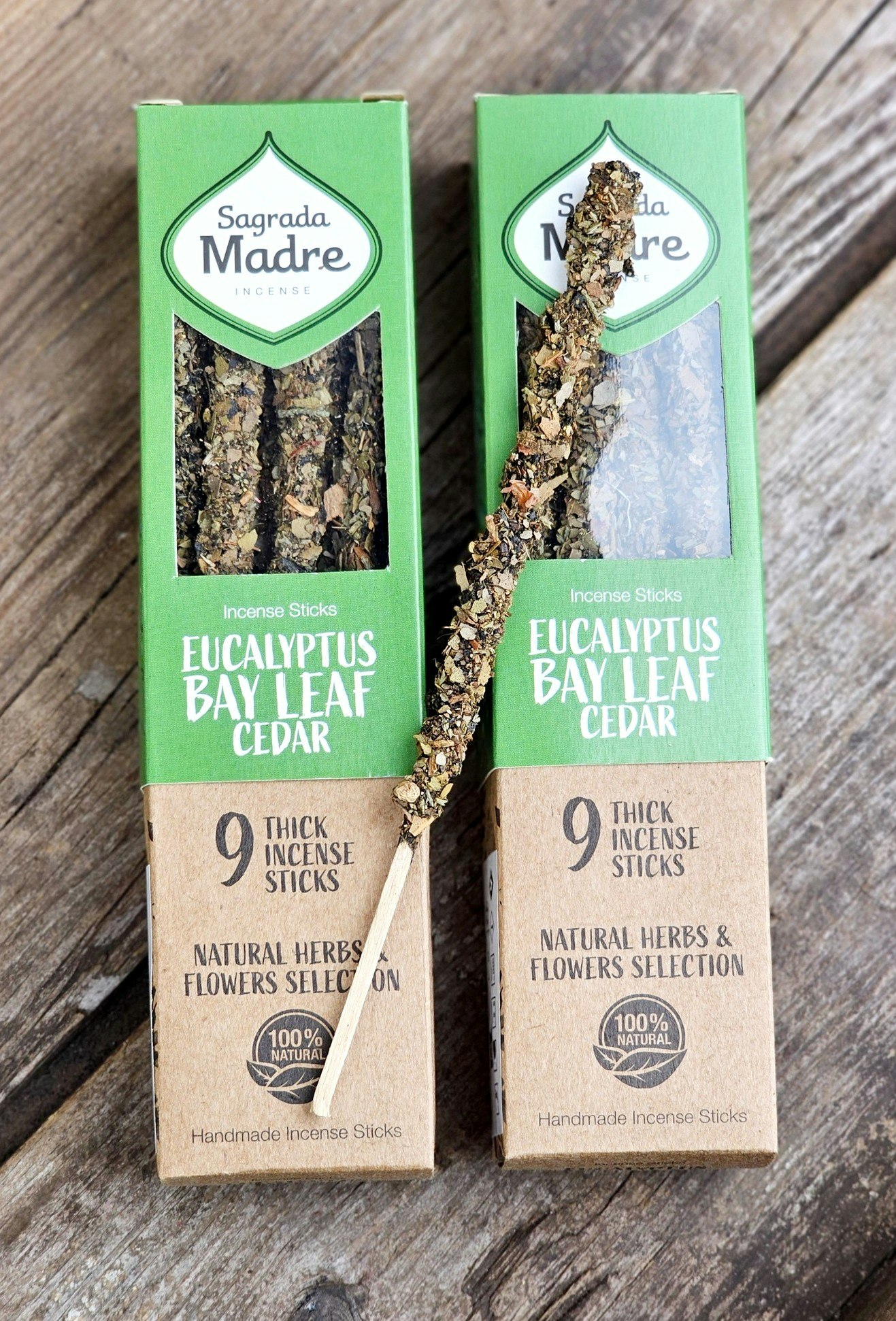 Sagrada Madre - Eukalyptus, Lagerblad & Ceder, rökelsepinnar