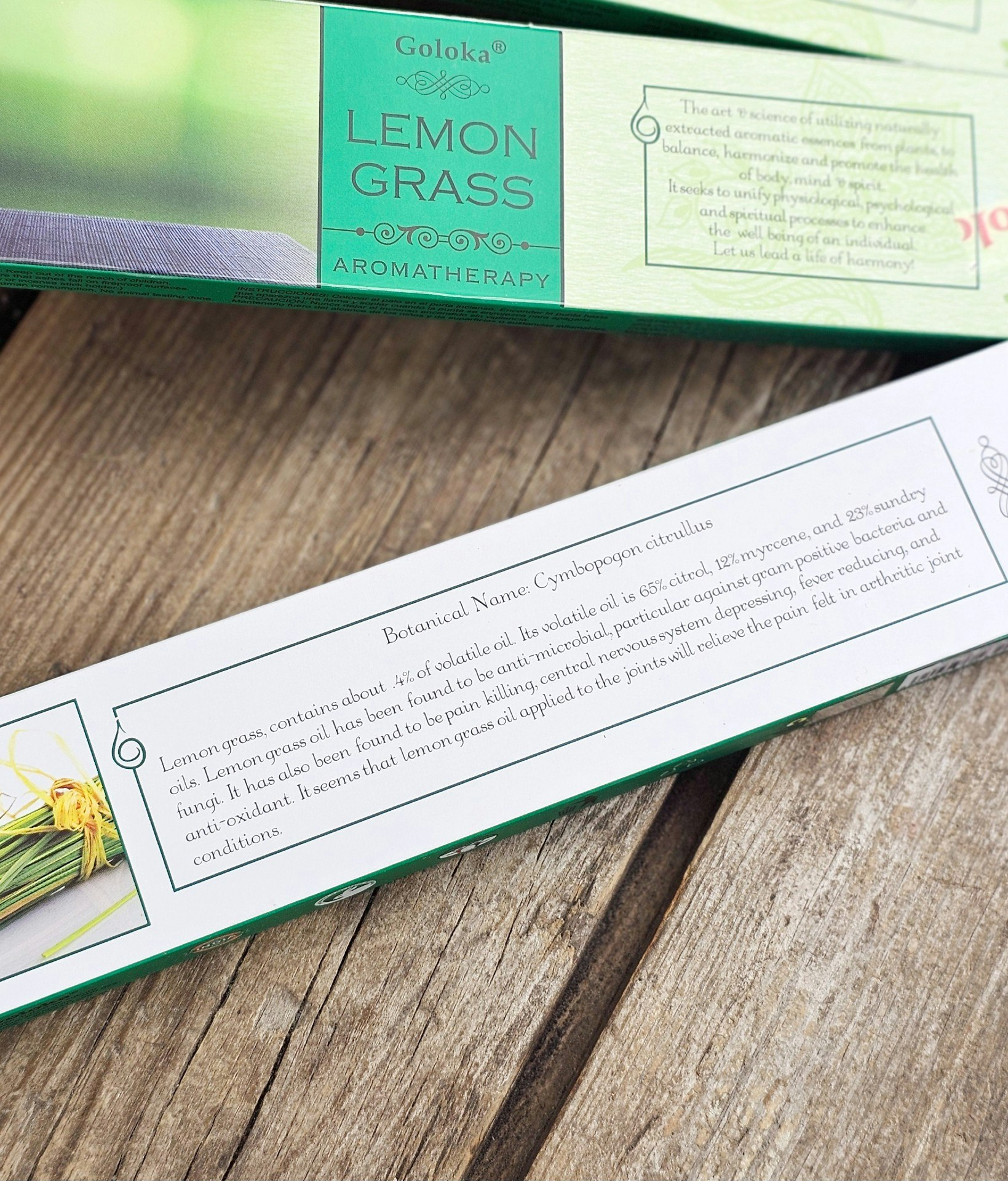 GOLOKA - Aromatherapy Lemon Grass, rökelsepinnar