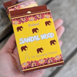 Tulasi - Sandal Wood (Elephant), rökelsekoner