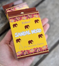 Tulasi - Sandal Wood (Elephant), rökelsekoner
