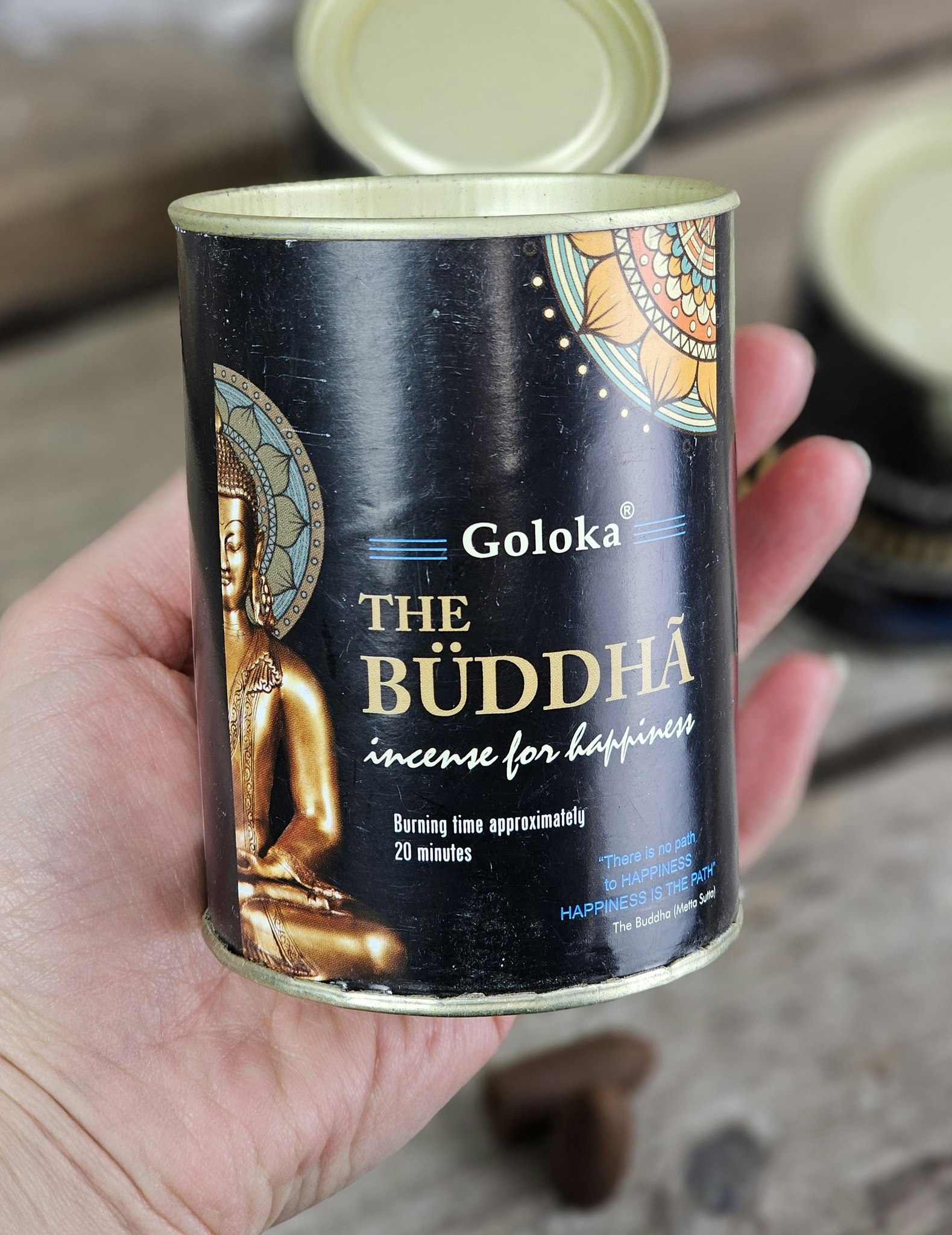 GOLOKA - The Buddha, rökelsekoner backflow