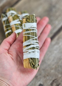 Palo Santo (Heligt trä) i kombination med Vinruta (Ruda Rue)