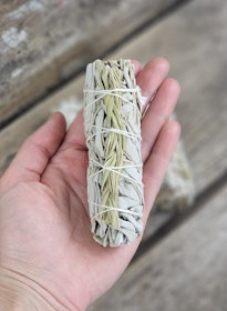 Vit Salvia med Sweetgrass