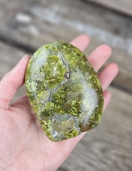 Grön Opal, polerad kristall stående friform #8