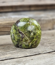 Grön Opal, polerad kristall stående friform #12