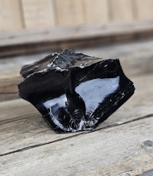 Svart Obsidian rå XL #8