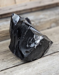 Svart Obsidian rå XL #9