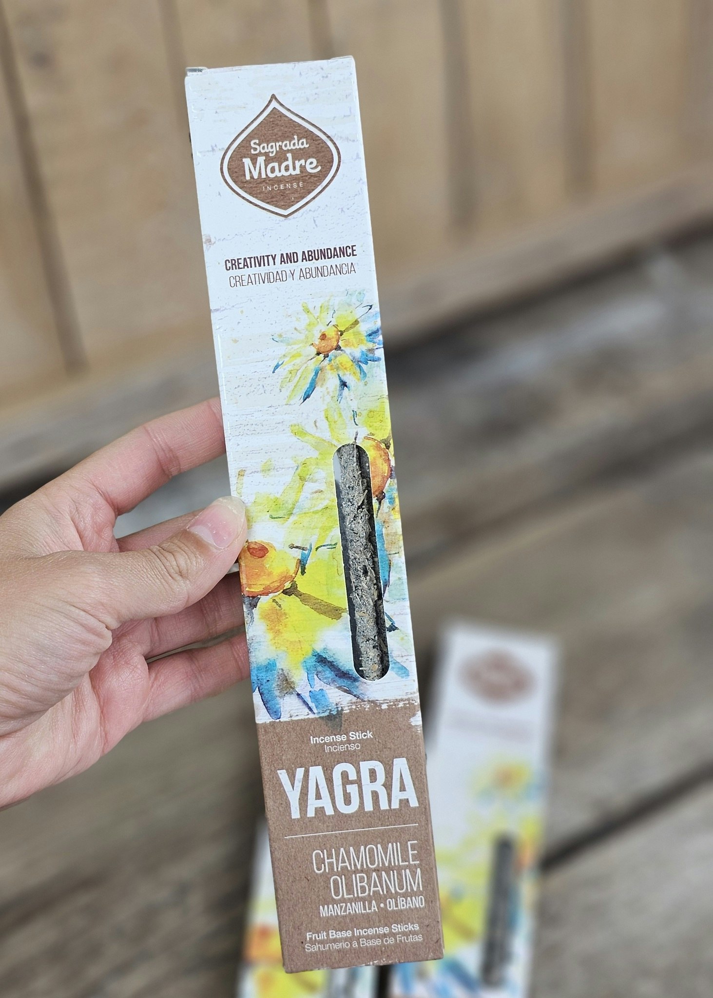 Sagrada Madre -  YAGRA, Kamomill & Frankincense (Olibanum) rökelsepinnar