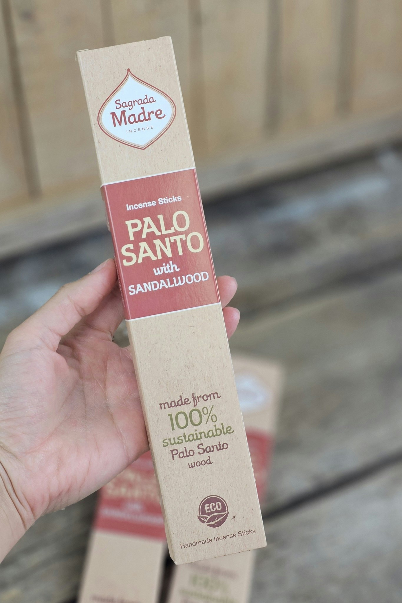 Sagrada Madre - Palo Santo med Sandalwood, rökelsepinnar