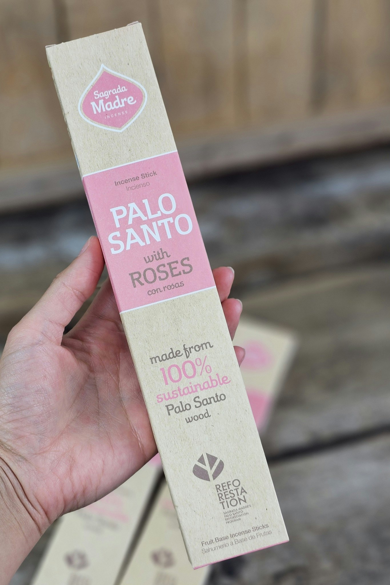 Sagrada Madre - Palo Santo med Rosor, rökelsepinnar