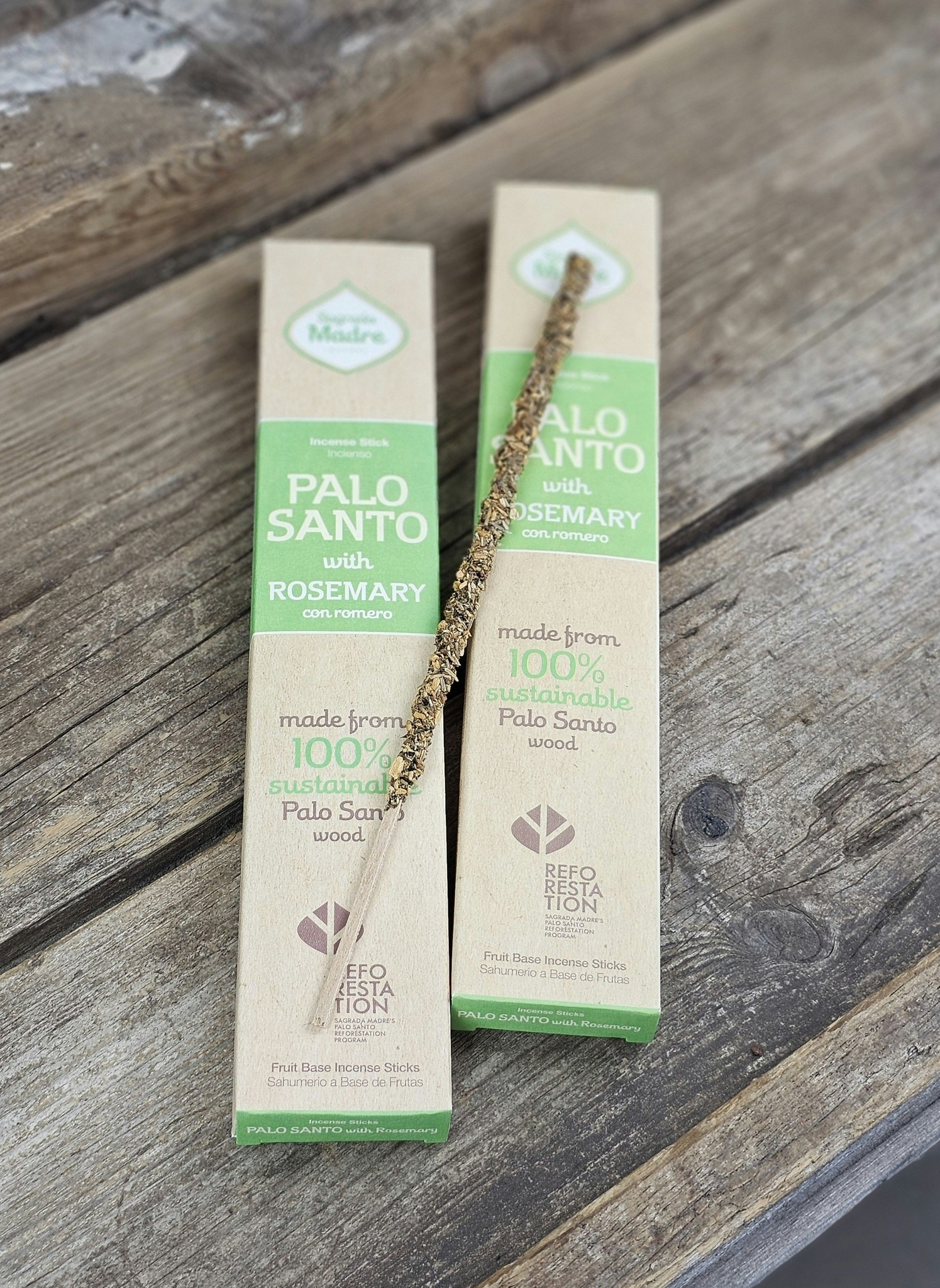 Sagrada Madre - Palo Santo med Rosmarin, rökelsepinnar
