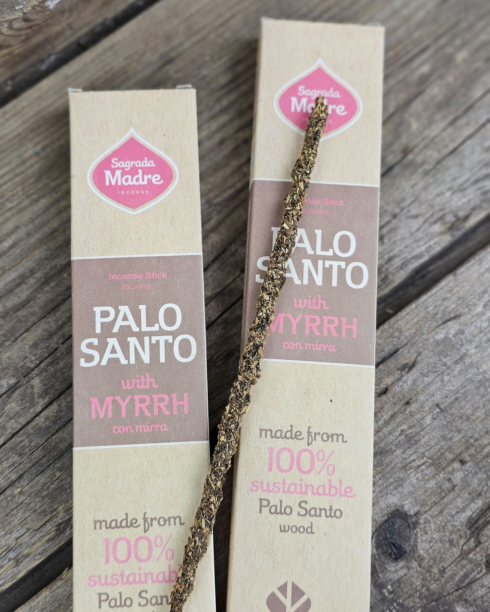 Sagrada Madre - Palo Santo med Myrra, rökelsepinnar