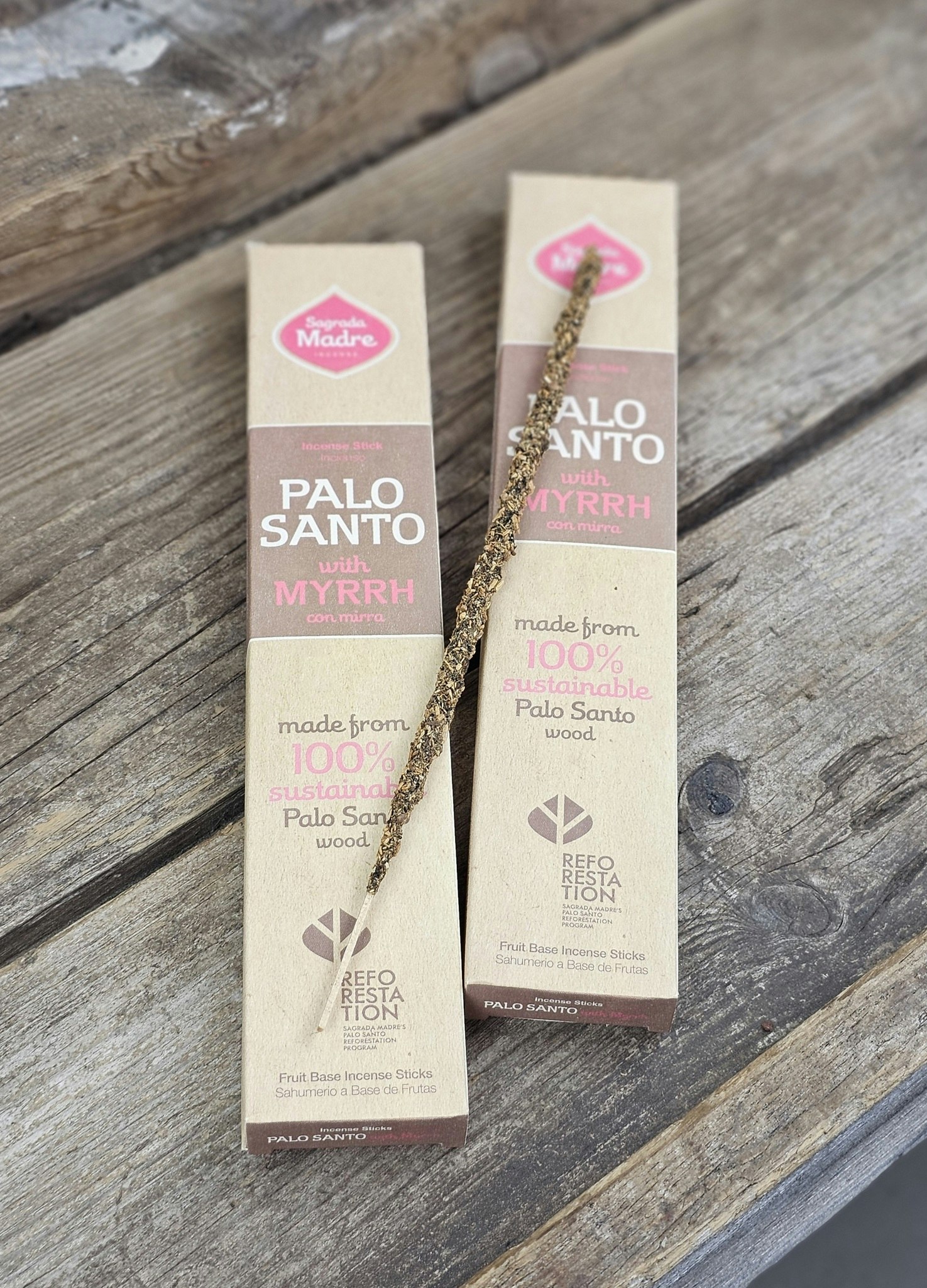 Sagrada Madre - Palo Santo med Myrra, rökelsepinnar