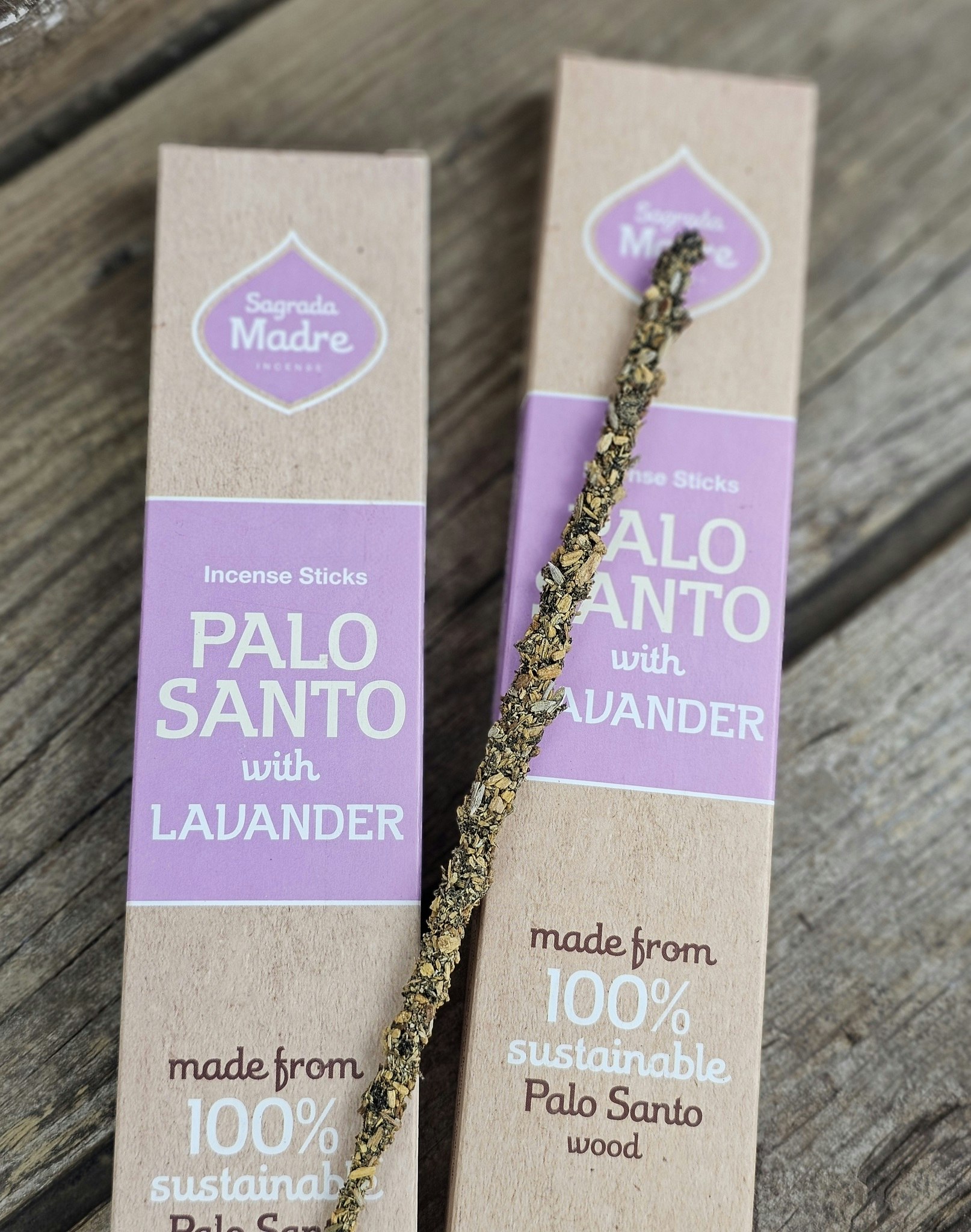 Sagrada Madre - Palo Santo med Lavendel, rökelsepinnar