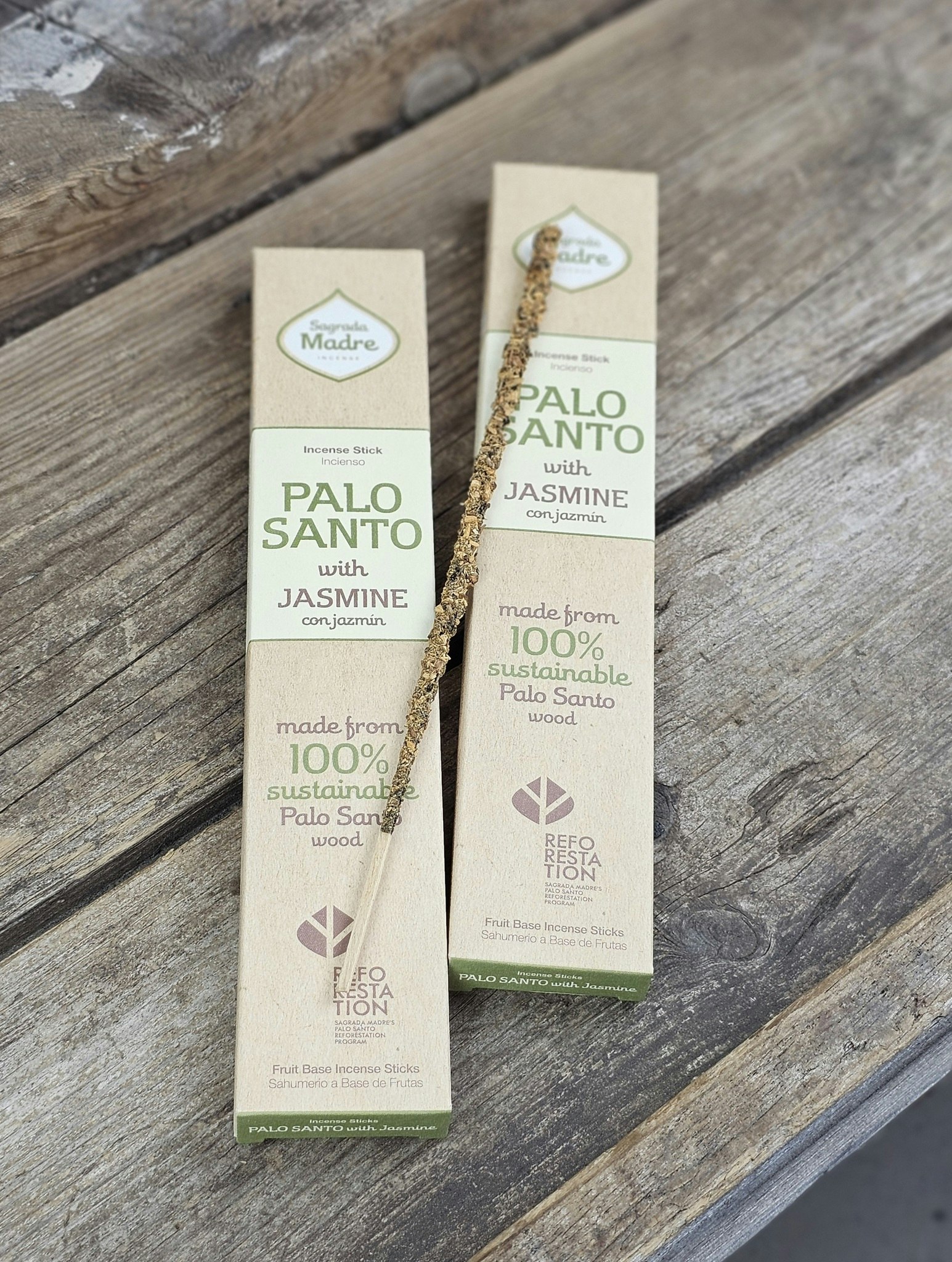 Sagrada Madre - Palo Santo med Jasmin, rökelsepinnar