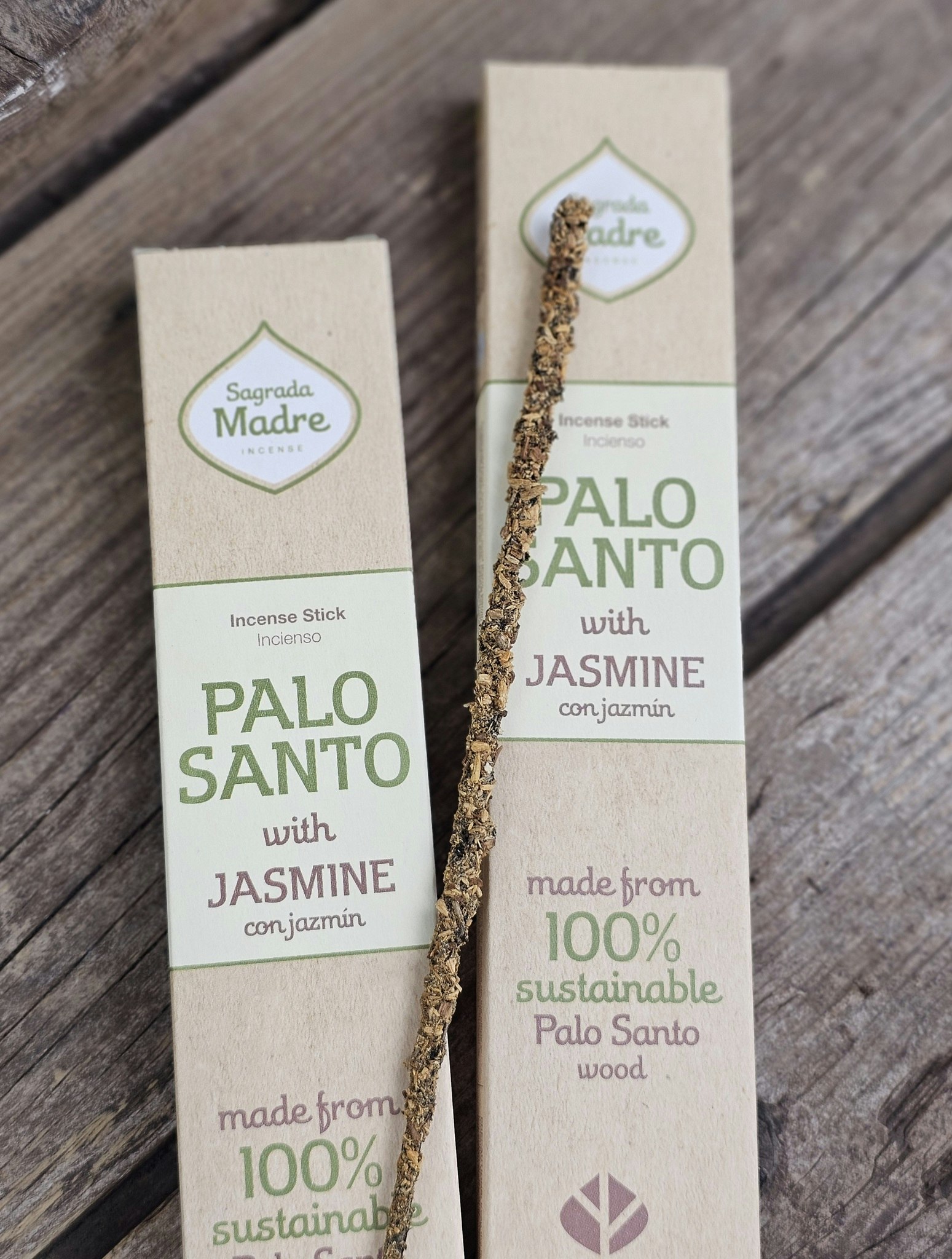 Sagrada Madre - Palo Santo med Jasmin, rökelsepinnar