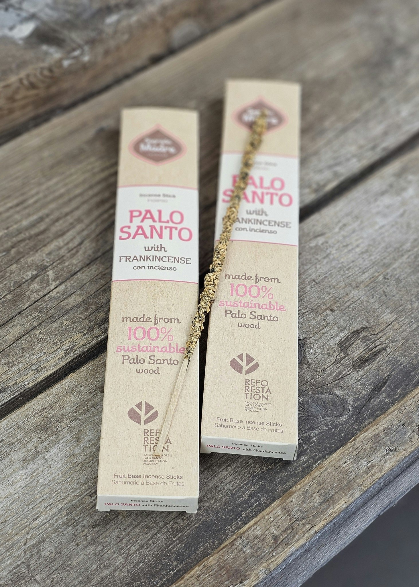 Sagrada Madre - Palo Santo med Frankincense, rökelsepinnar