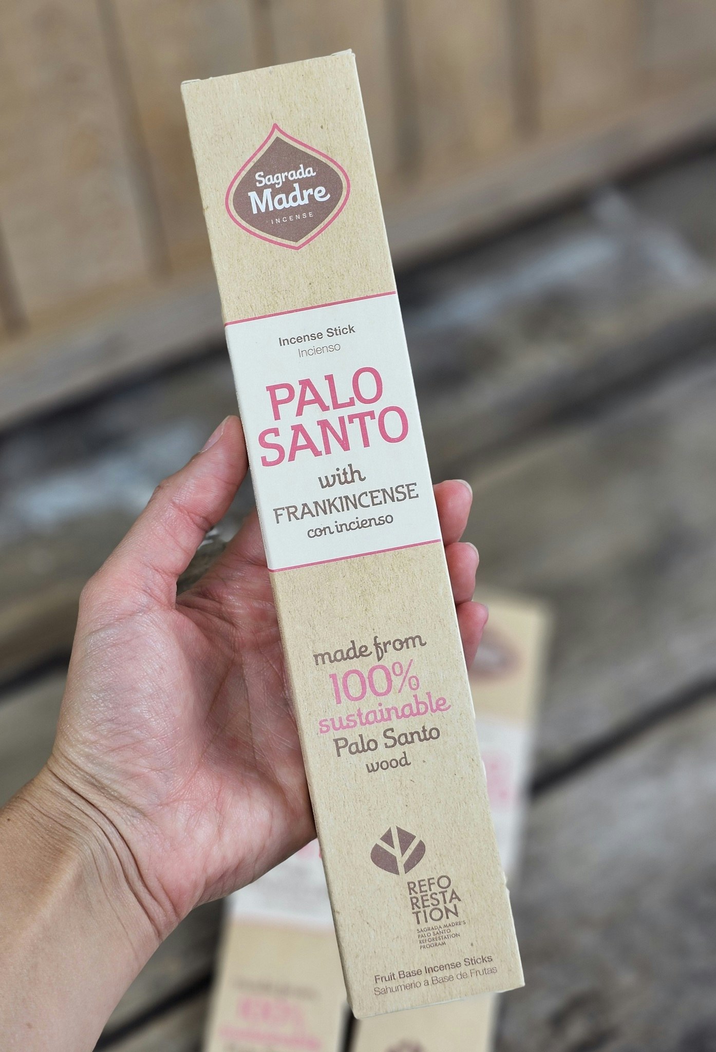 Sagrada Madre - Palo Santo med Frankincense, rökelsepinnar