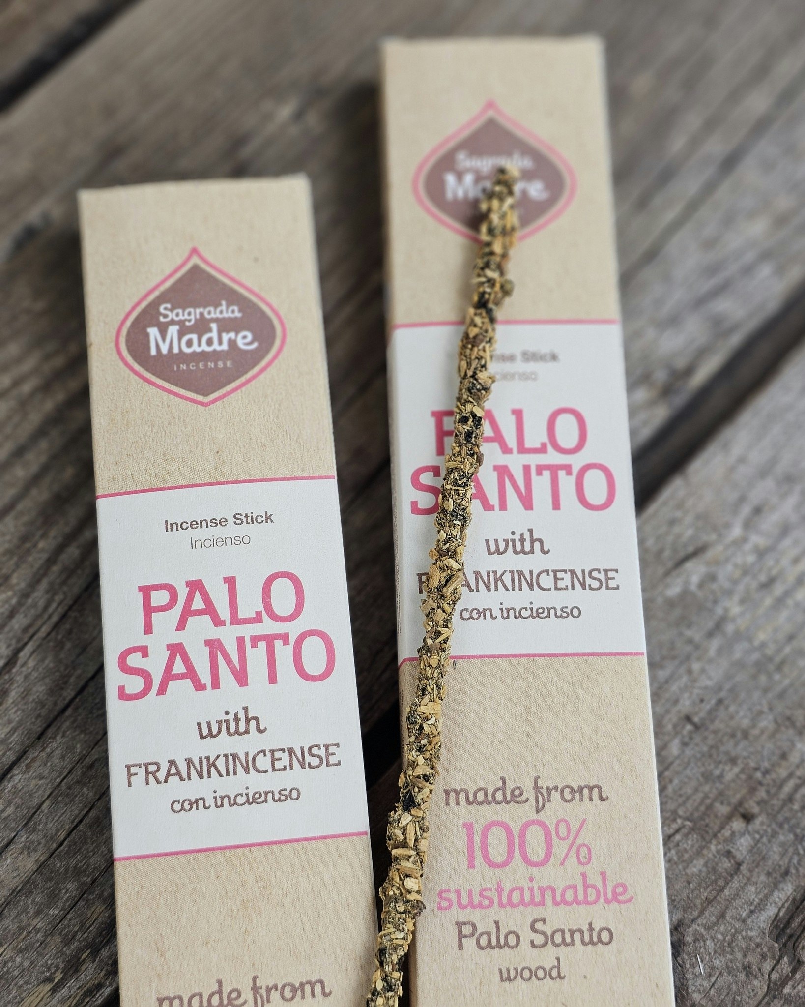 Sagrada Madre - Palo Santo med Frankincense, rökelsepinnar