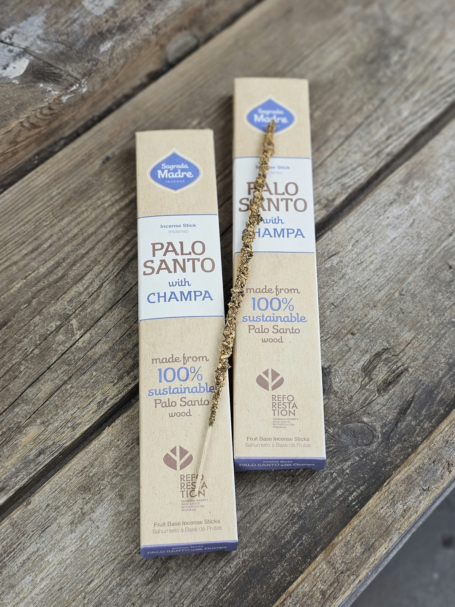Sagrada Madre - Palo Santo med Champa, rökelsepinnar
