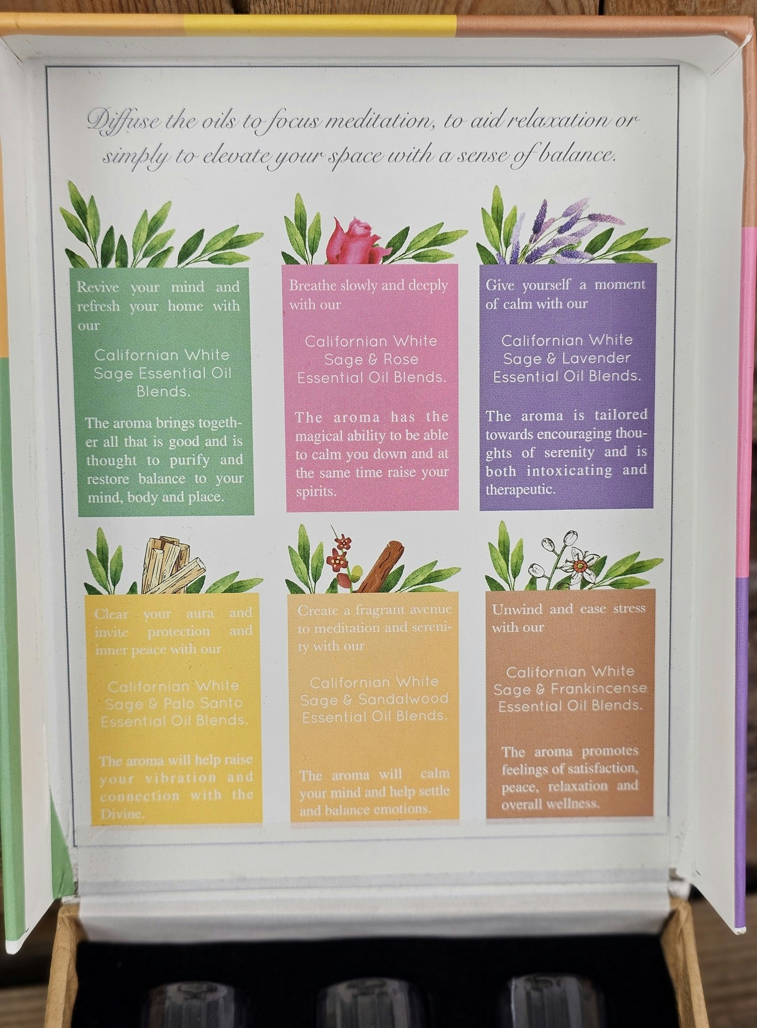 Aromafume - White Sage presentförpackning, Eterisk olja Aromaterapi