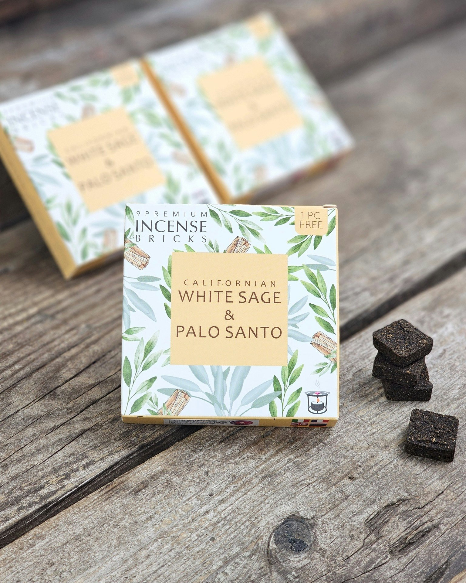 Aromafume - White Sage & Palo Santo, rökelsebrickor