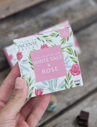 Aromafume - White Sage & Rose, rökelsebrickor