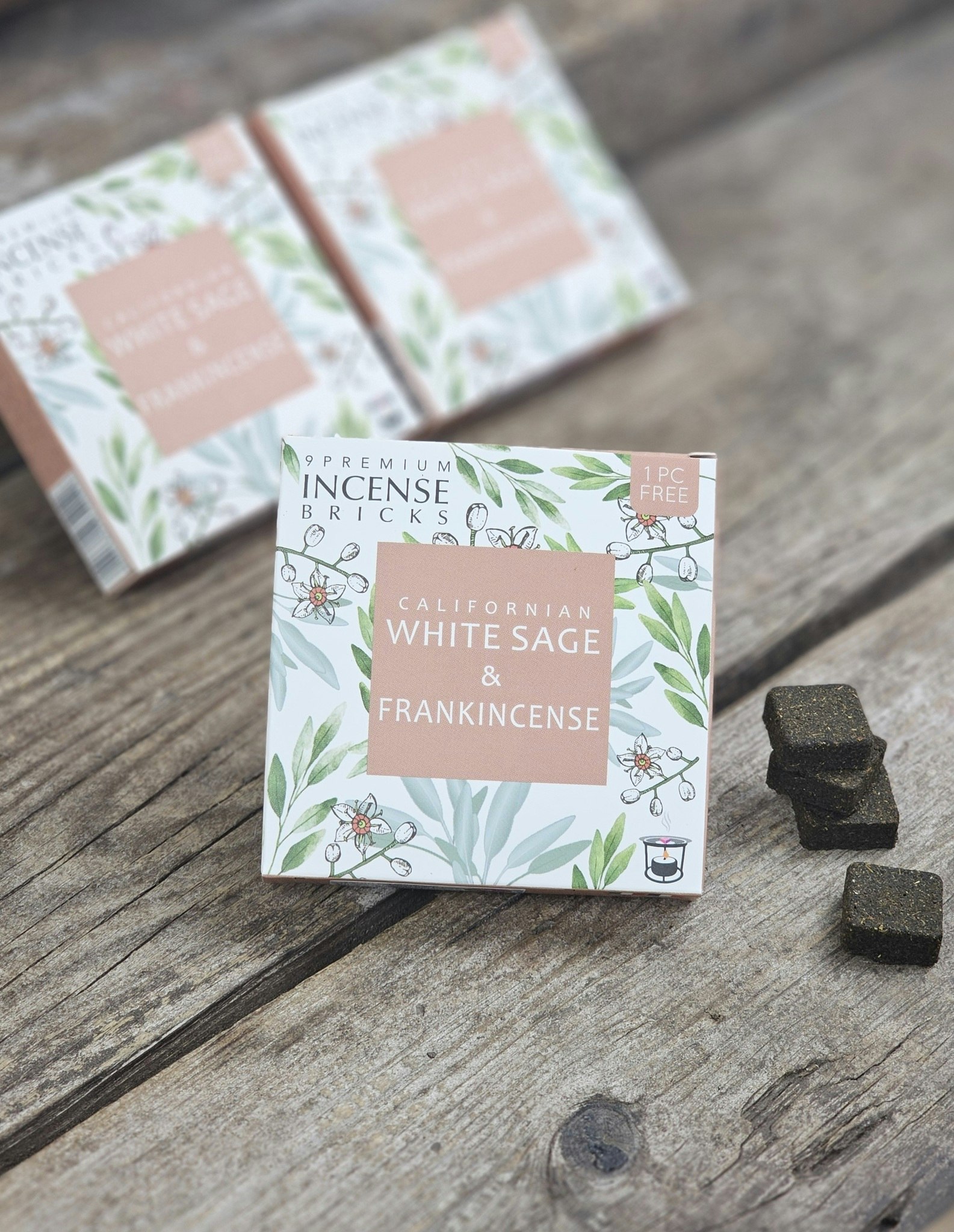 Aromafume - White Sage & Frankincense, rökelsebrickor