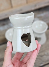 Aromalampa, diffuser beige hjärta