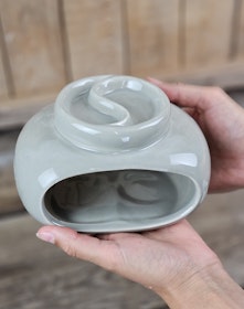 Aromalampa, dubbel diffuser grå